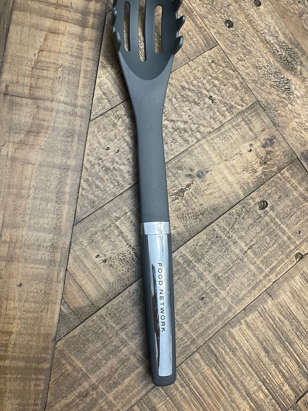 Food Network Nylon Slotted Pasta Server with Silver Accent